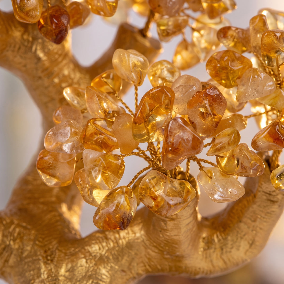 Wealth Blooms Gold Citrine Tree